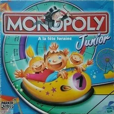 Image de la boite de jeu MONOPOLY JUNIOR - A LA FÊTE FORAINE - PARKER