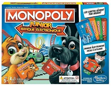 Image de la boite de jeu MONOPOLY JUNIOR - banque électronique - HASBRO GAMING