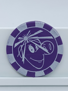 Article Jeton cochon violet - TURBO COCHON