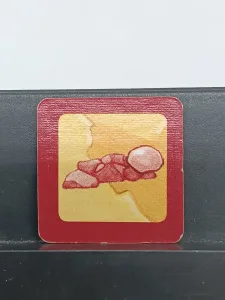 Article Carte pierre - rouge - LE TOMBEAU MAUDIT