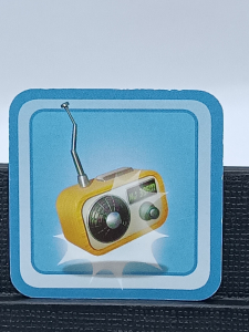 Article Carte "radio" - REVEILLE PAS PAPA!