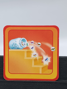 Article Carte "chute de billes dans l'escalier" - REVEILLE PAS PAPA!