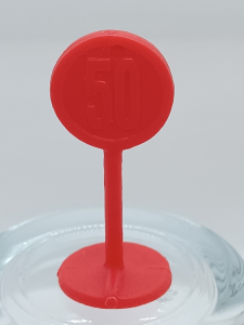 Article Panneau limite de vitesse - 1000 BORNES - SUR UN PLATEAU