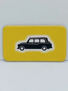 Article Ticket jaune Taxi - SCOTLAND YARD