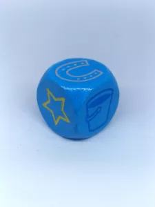 Article Dé bleu - HOP! HOP! GALOPONS!