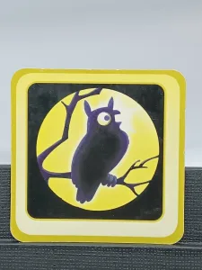Article Grande carte "hibou" - REVEILLE PAS PAPA VERSION PETITES CARTES